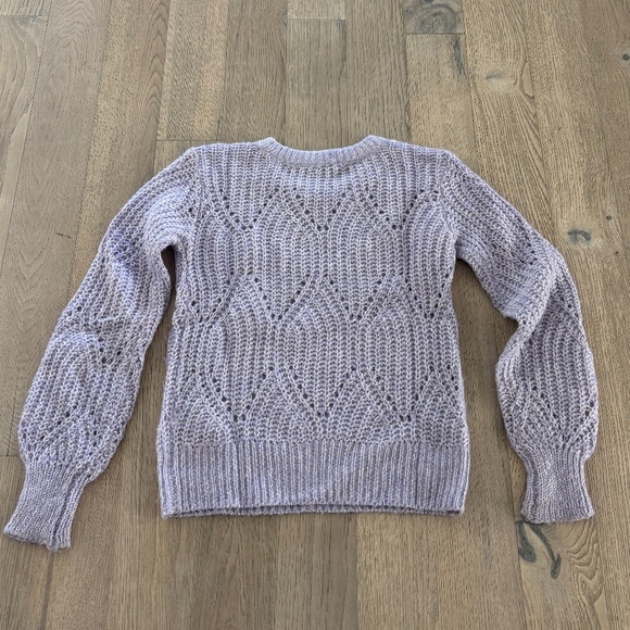 Abercrombie & Fitch Wool Alpaca Crew Neck Sweater - Lavender/Lilac XS - Picture 3 of 10